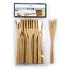 RSVP International Bamboo Kitchen Collection, Reusable and Biodegradable, Fork Set, 12 Piece