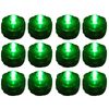 12 Pack Green Submersible Waterproof Underwater Battery LED Tea Light~Wedding
