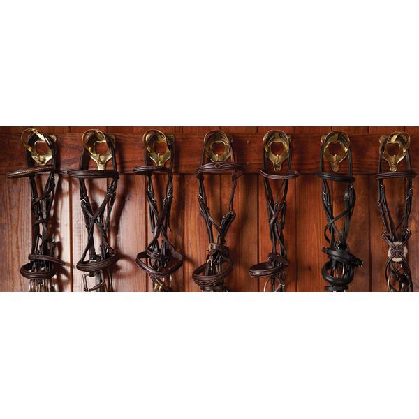 Tack Shack of Ocala Solid Brass Bridle Bracket with Hook
