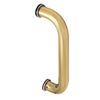 CRL CM8BR Brass 8" Aluminum Door Mounted Standard Pull Handle