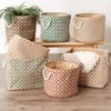 DII Burlap Storage Collection Collapsible Bin, Medium Rectangle, 16x10x12, White