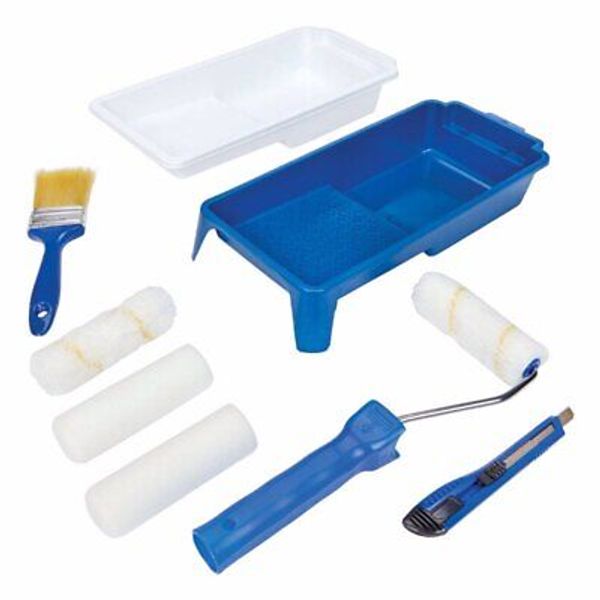 Home Plus  Threaded End 4 in. W Plastic  Adjustable  Paint Roller Kit