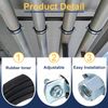 sourcing map 12 Pcs Split Ring Pipe Hanger, 40mm/1.6inch Adjustable Pipe Bracket Clamp Wall Ceiling Mount Pipe Strap Support for Plumbing Drainage Pipe Tube