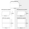 25x folding cards SET with envelopes and inserts - Eucalyptus - DIN Long - 10.5 x 21 cm