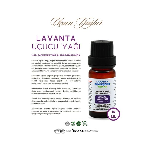 Lavanta Uçucu Yağı 10ml (lavandula Angustifolia) Essential Oil