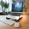 BASE12 Laptop Stand, Portable Foldable Notebook Stand for Desk, Ergonomic Angle Adjustable Laptop Riser Compatible with PC, MacBook, Tablet 11-17”