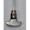 Spare Thumb-Turn & Release Spindle (for Bathroom Locks) (Chrome)