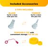 FastCap 6oz Glue Bottle, with 2-chamber No-Drip system. Each bottle comes with 2 replaceable tips. (Pack of 2 Bottles)