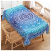 Walmsco Tablecloth Gradient Bohemian Mandala Pattern Decor For Dining Room Kitchen Rectangular Table Cover 132 * 178cm