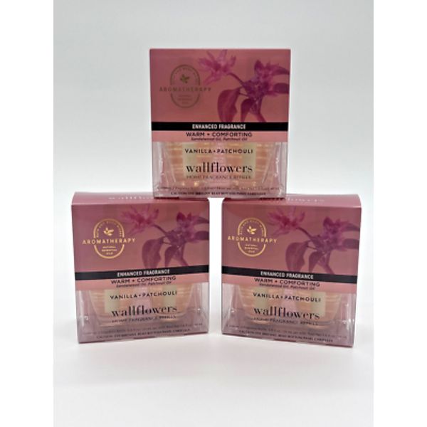 Bath & Body Works Wallflower Refills Aromatherapy VANILLA & PATCHOULI  2-pack X3
