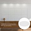 HOMSFOU 20pcs Light Diffusers - Recessed Lighting Covers, Plastic, Anti-Glare White Spotlight