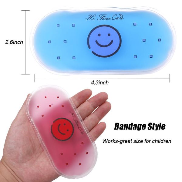 Boo Boo Ice Packs, Small Ice Packs for Injuries Hot & Cold Ice Packs Bulk Reusable Tiny Ice Pack Cold Compress for Pain Relief