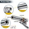 OKYOUK Minimum Grease Gun Coupler (Only 0.53 "), High Pressure Coupler Quick Release Grease Tips,Quick Connect Greasing Accessory Kit.Reach Any Grease Fitting