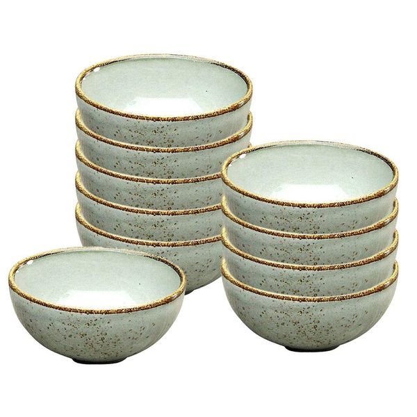 10er SET CreaTable 20028 Nature Collection Dipschale 11,5 cm STONE