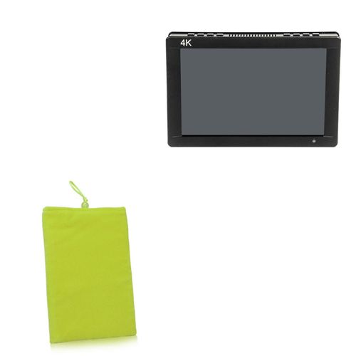 BoxWave Case Compatible with Came-TV 4K-MT7S - Velvet Pouch, Soft Velour Fabric Bag Sleeve with Drawstring - Olive Green