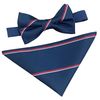 Men's Royal Navy Regimental Bow Tie & Hanky Set