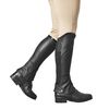Dublin Stretch Fit Half Chaps, Black/Patent Piping, Childs L
