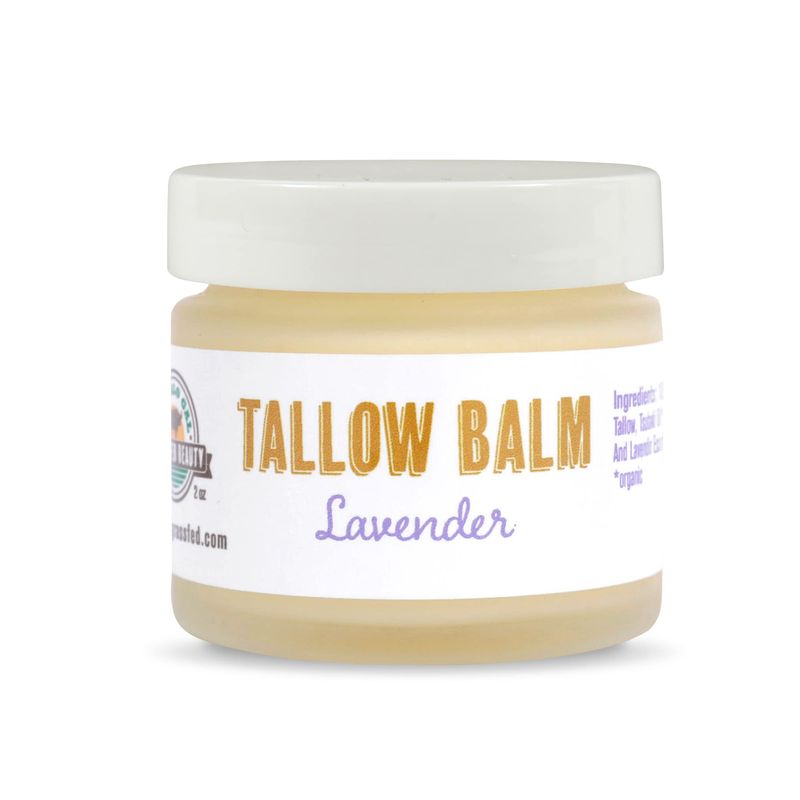 BUFFALO GAL Grassfed Beauty Regenerative Lavender Tallow Balm, Dry ...