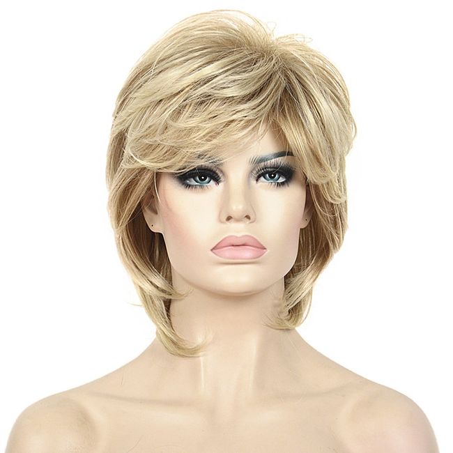 Lydell Short Length Layered Shaggy Full Synthetic Wig (15BT613)