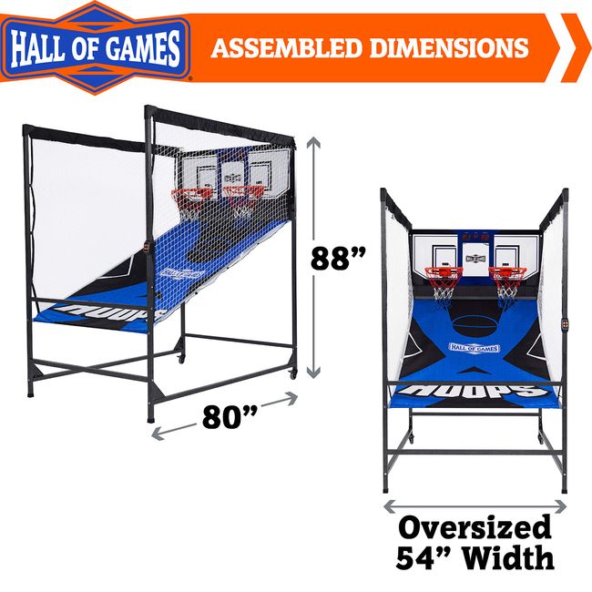 HALL OF GAMES 2 Player Arcade Basketball Game BG144Y20004 - The