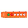 Crane Pendant Button Switch, Rainproof Controller Hoist Remote Control Station Up-Down Switch Push Button Switch 6 Ways COB‑62A 220V/500V