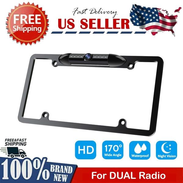 Backup Camera Rearview License Plate Frame for Dual DM620N