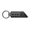 Cadillac XT6 Carbon Fiber Texture Strap Black Bar Key Chain