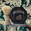 Belgravia Tallow Shaving Soap. Enriched with Donkey Milk, Water Buffalo Milk, Whey Proteins, Omega 3, Omega 6, Hops Extract. Scent of Bergamot, Pineapple, Pink Pepper, Red Currant, Cypress, Leafy Greens, Amber, Patchouli, Oakmoss, Musk 4 oz or 114 grams (
