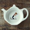 Sweet William Teabag Dish, Teapot Shape, Jack Russell