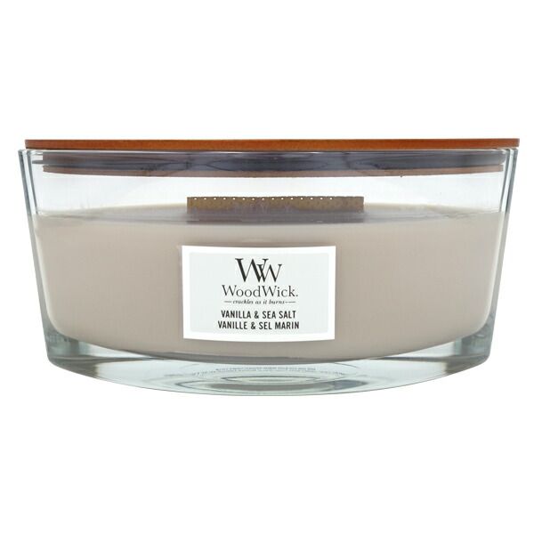 WoodWick Hearthwick (L) Vanilla &amp; Sea Salt Aroma Candle Same-day Shipping_Currently on hiatus