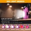 EverBrite Rechargeable Magnetic COB Keychain Work Light 6 Mode Flashlight 2 Pack
