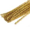 CRAFTY CAPERS 100 Gold Tinsel Pipe Cleaners for Crafts