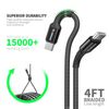 ExtremeCases for Blu view 5 B160V 2Pack 4FT USB C to C FABRIC Charging Cable (C to C Cable)