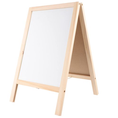 Toyvian Chalkboard Decor Standing Art Easel for, Double-Sided Wooden Blackboard, Drawing Chalkboard, Magnetic Whiteboard, Dry Erase Board, Water Marker and Accessories Wedding