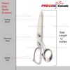 PRECISE CANADA: Taylor Scissors 12" Fabric Cutting Stainless Steel (Silver)