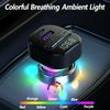 Bluetooth 5.3 FM Transmitter Car Adapter with Type-C PD Charger & QC3.0 USB