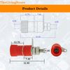 20 PCS Binding Posts Terminal, Socket Binding Post Female Socket Jack for 4mm Banana Plug Connector, Binding Post for Electronic Test Equipment(5 Color)