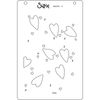 Sizzix Layered Stencils-Mark Making Hearts, White, One Size