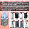 2-Pack HP201 Replacement Filter for Shark Air Purifier MAX HP202, HP232, UA205/ 