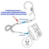 Plantronics Compatible QD 2.5 mm Headset - Noise Cancelling Monaural Headset
