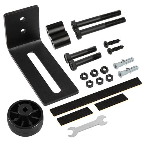 Wilktop 8 in 1 Sliding Door Floor Guide, Adjustable Wall Mounted Barn Door Roller Guide Bottom Bracket Sliding Barn Door