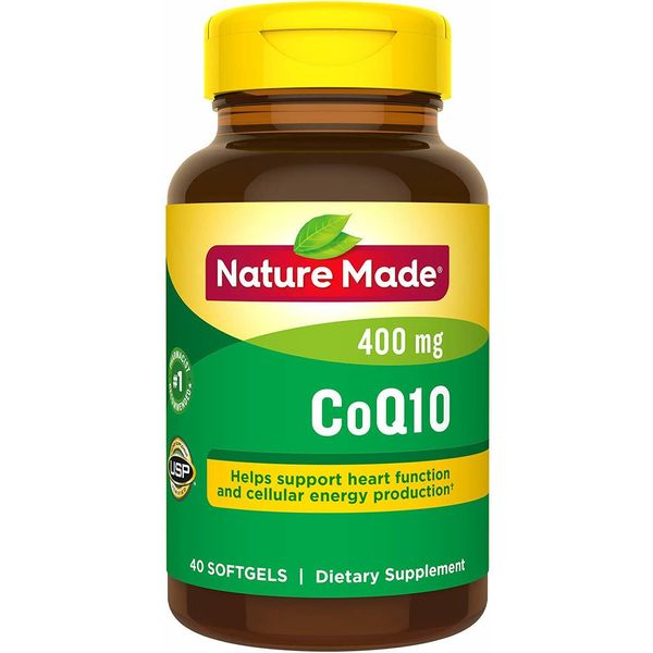 Nature Made CoQ10 Naturally Orange Flavor 400mg. 40 Softgels