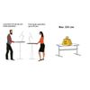 Height Adjustable Standing Desk Laptop Computer Table with