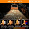 Portable LED USB & Solar Rechargeable Work Light Outdoor Camping Security Light