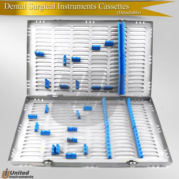 Dental Cassette Large 25Pcs Instruments Holding Autoclavable Sterilization Tray