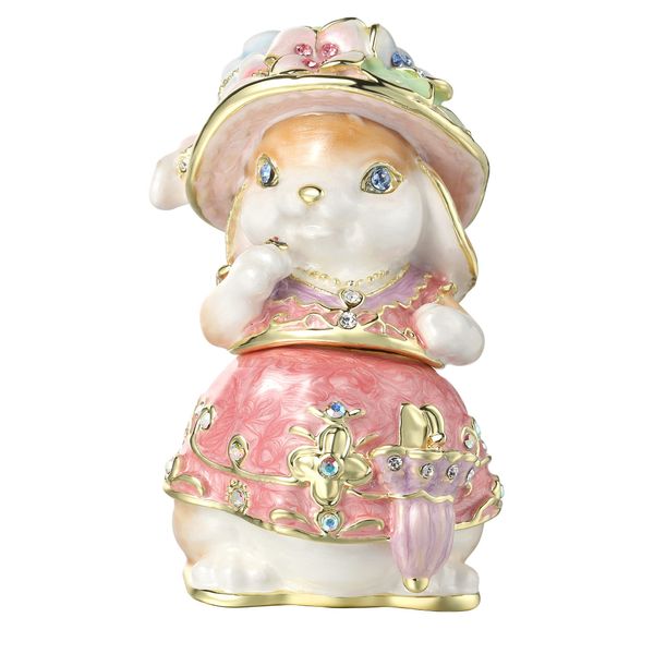 Rabbit Series Rabbit Baron Rabbit Lady Rabbit Lady (Spring Color) Figurine Rabbit Rabbit Jewelry Box Pierce Tokyo Ginza PICALS Tokyo Ginza Picals Cute Brand Stylish Present (Rabbit Lady (Spring