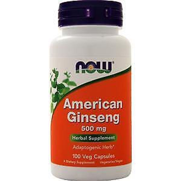 Now American Ginseng (500mg)  100 vcaps