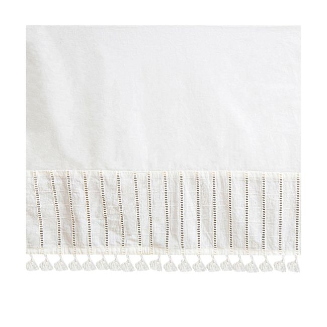 Crane Baby Wrap Around Bed Skirt for Crib, Cotton Crib Skirt for Boy's and Girl's Nursery, White, 28”w x 52”h x 16”d