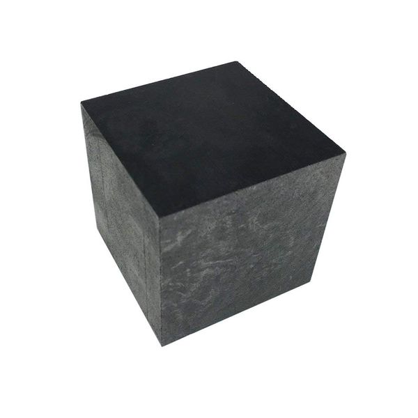 OTOOLWORLD 99.9% Purity Graphite Ingot Block EDM Square Graphite Plate Milling Surface (70x70x70MM)