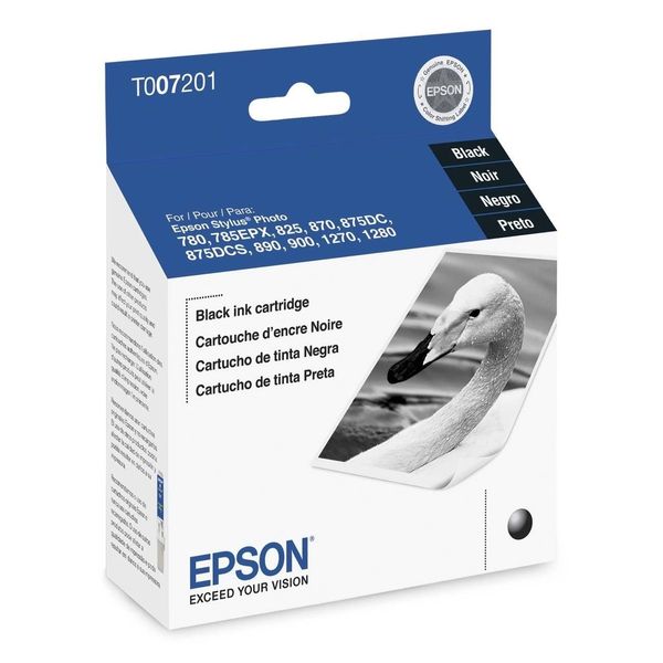Epson T007201 Inkjet Cartridge -Black Ink, Printer Accessories